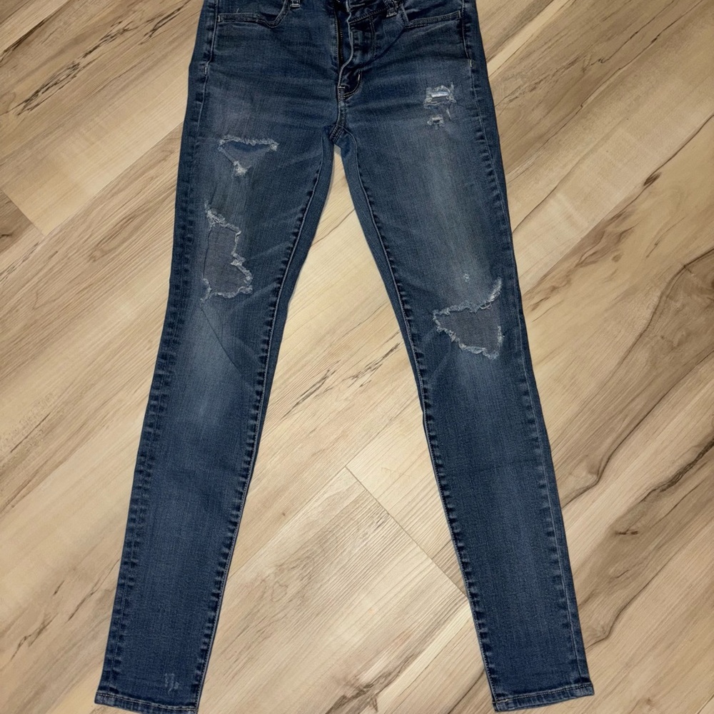 American Eagle Distressed Blue Women's Jeans